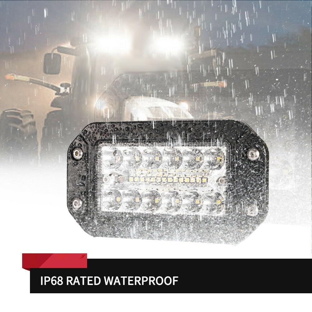 Feux Avants Auto Phares Avant Phares De Voiture Encastrés Lampe Travail 26 LED Projecteur Super Lumineux 2 Pièces 12V 6 Pouces
