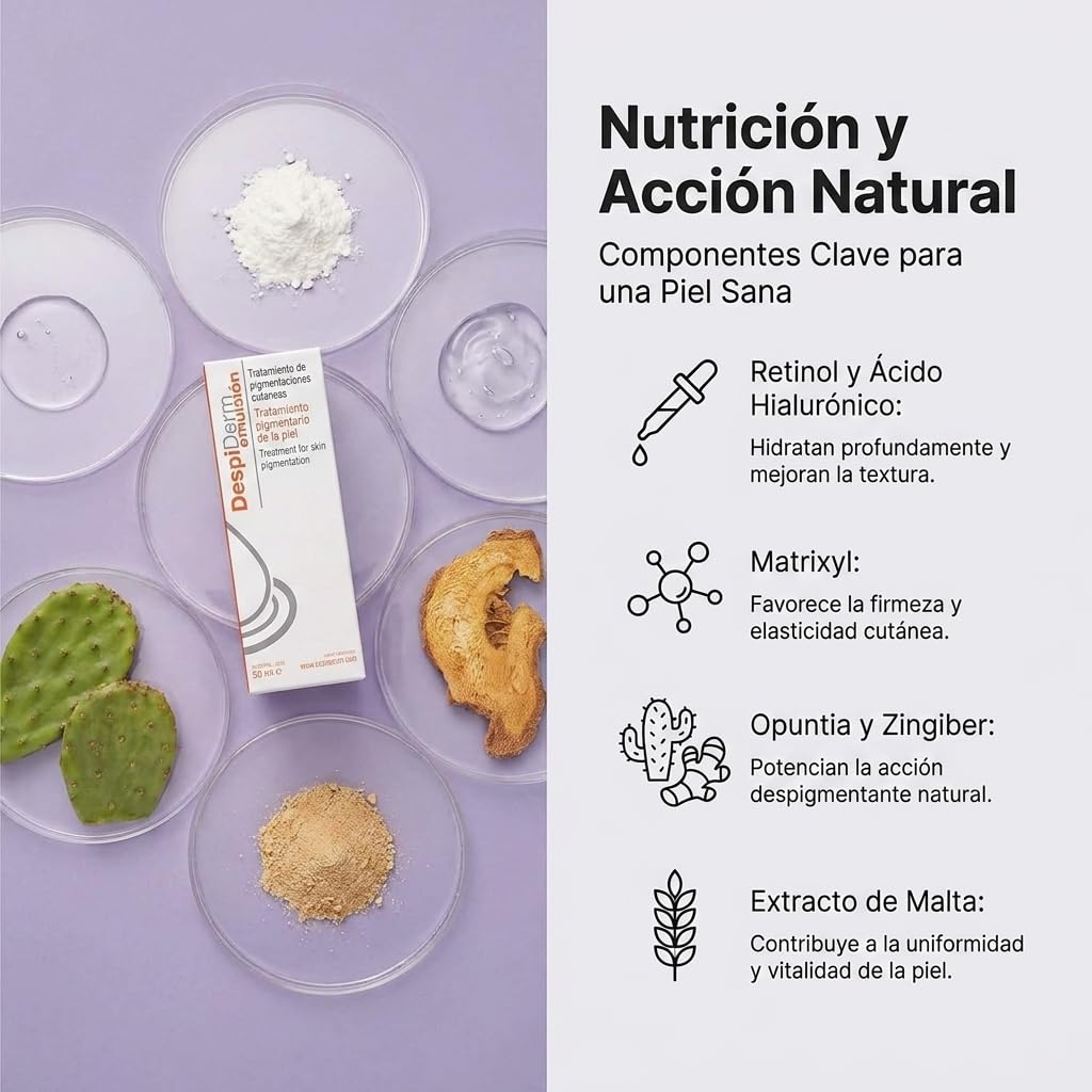 Despiderm Emulsión Pack | Emulsión Despigmentante para Manchas Faciales y Tono Irregular | Unifica | Iluminar y Mejorar la Apariencia de la Piel | Con Ácido Kójico, Fítico, Glicólico y Retinol (X3)