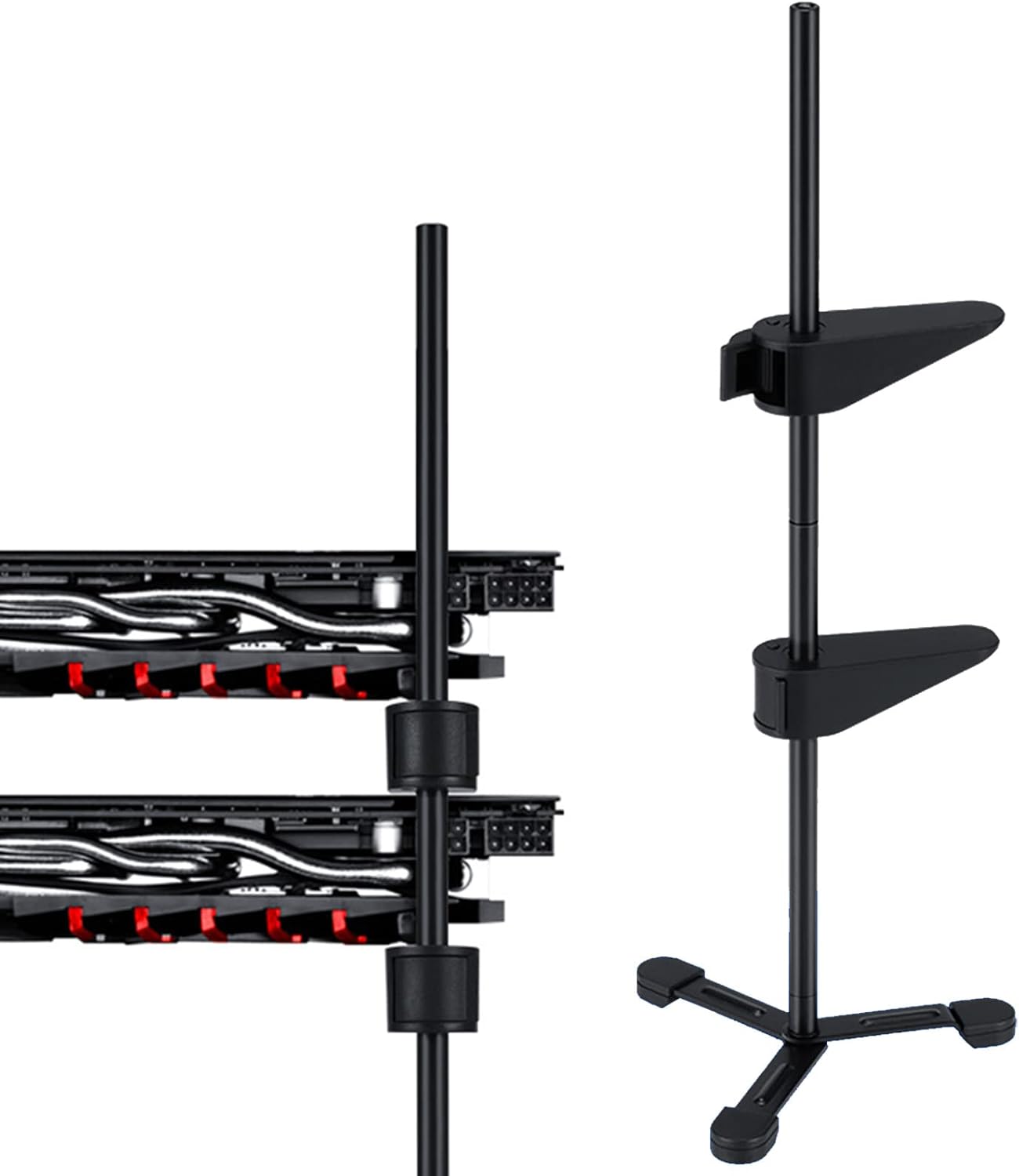 Graphics Card Support Black Adjustable GPU Stand with Two Stage