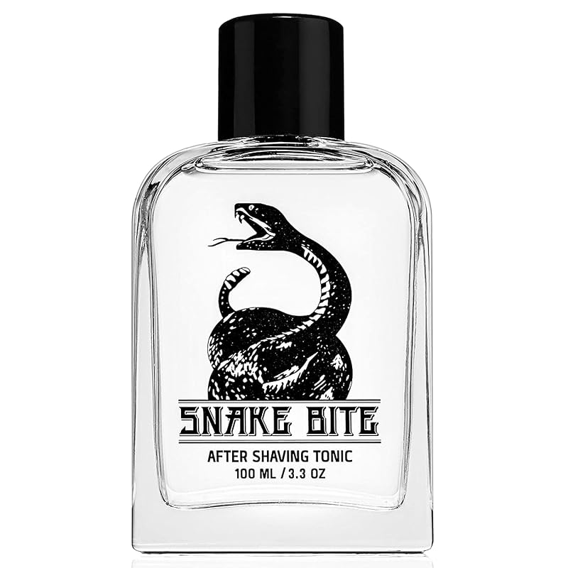 Fine Snake Bite Tônico pós-barba masculino sem fragrância com mentol, 100 mL