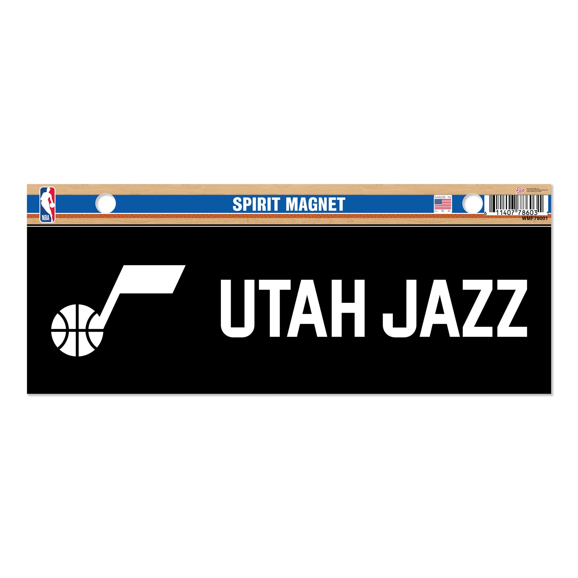 Rico Industries NBA Basketball Utah Jazz 4 x 10 Team Spirit Magnet - Car, Home Décor - Refridgerator, Office, Kitchen