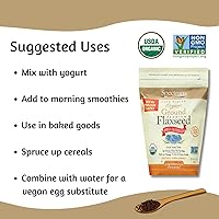 Vista 6 de Semillas de lino orgánicas molidas esenciales por Spectrum 14 oz, 252100, 1, 1