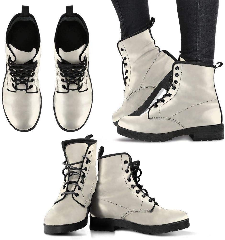 Pearl Memory Foam Boots | All Season Lace Up Boots | Vegan Leather Combat Boot