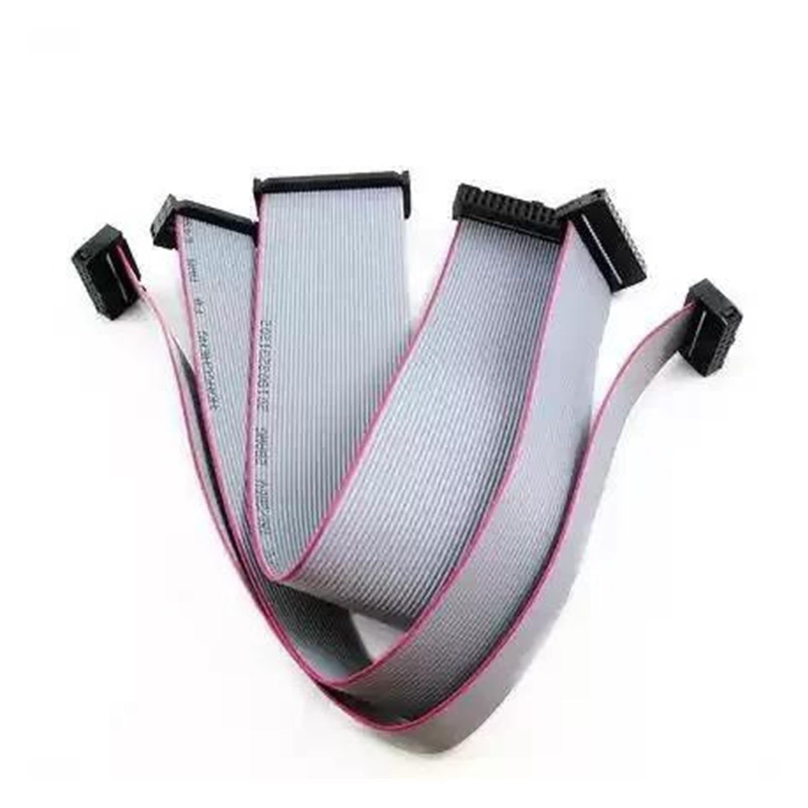 Cavo a nastro piatto grigio 1/2PCS 2.54 millimetri Passo FC Grigio Nastro Piatto Cavo Dati Connettore for DC3 IDC Box Intestazione 6/8/10/12/14/16/18/20/24/26/30/34/40/50 Spille(50CM,2PCS_40P)