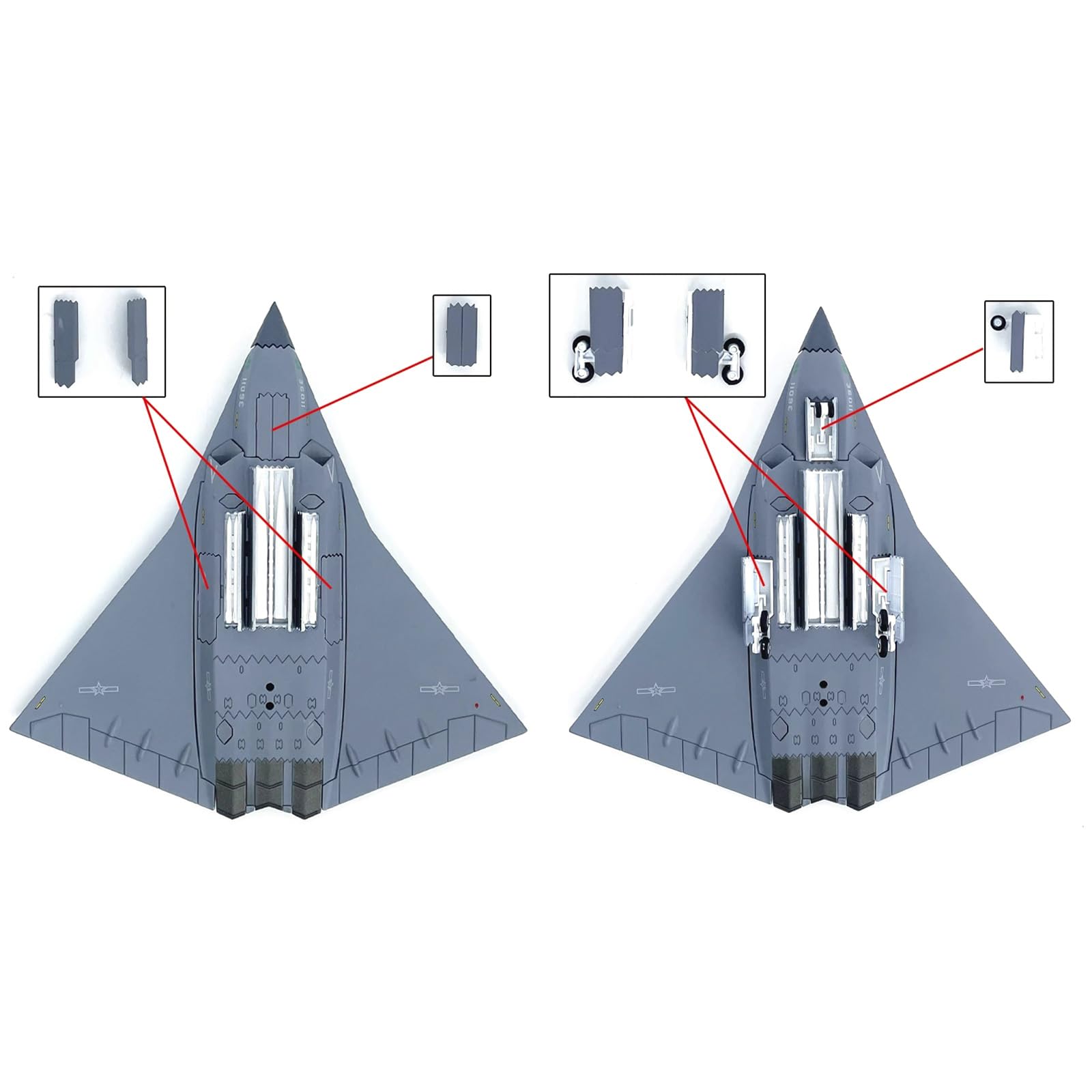 歼-36 1/144スケール プラモデル Amazon.co.jp: 1/144スケール 中国空軍 第六世代戦闘機 J-36 戦闘機