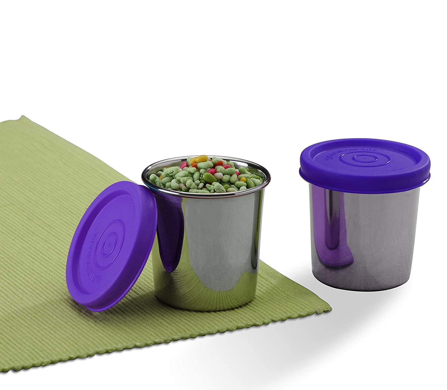 SignoraWare Nano Steel Medium Stainless Steel Container, Grade 304 Steel, 100ml+100ml, Set of 2, Violet - Perfect for Storing, Kitchen Essentials, Leakroof, Food Grade (B08CTPM98J) Amazon Price History, Amazon Price Tracker