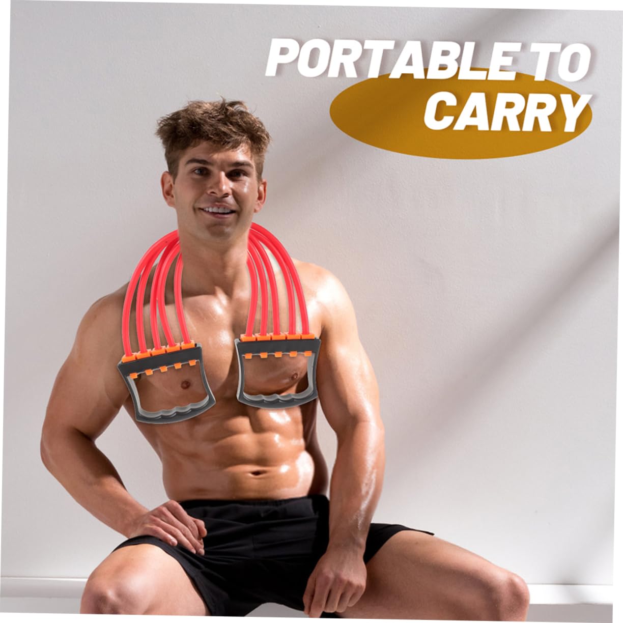 Banda Elastica di Resistenza 2 Pezzi Tpe per Esercizi Bicipiti | Uso Facile in Movimento, Allena Gruppi Muscolari, Installazione Semplice