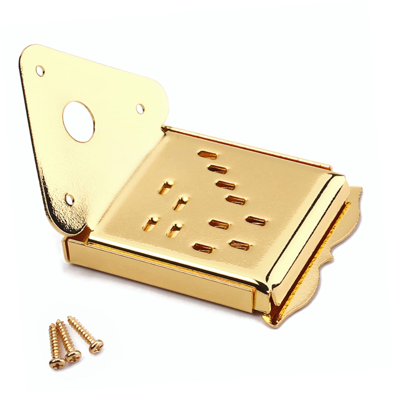 ifundom 3stücke Metal Mandolin Tailpiece Mit Schrauben Robuste Und Langlebige Mandolinen-komponente Für Verbesserten Und Einfache Saitenwechsel Zubehör Für Musiker