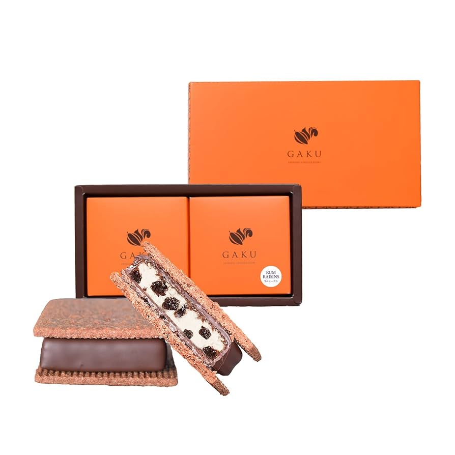 Amazon | GAKUチョコレートサンド【ラムレーズン】2個入