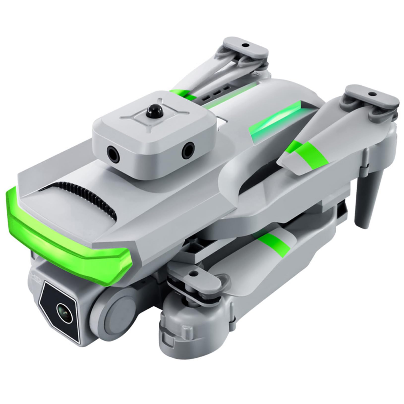 KOMBIUDA Aereo Quadricottero Telecamera Pieghevole Drone A Doppia Lente Ricaricabile Per Adulti Adolescenti Esterni Fotografia 4k