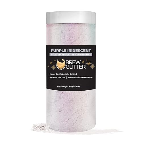 Miniatura 38 de Brillo de cerveza rosa comestible para bebidas, cócteles, cerveza, purpurina y bebidas Certificado Kosher y Halal 100% comestible y de grado