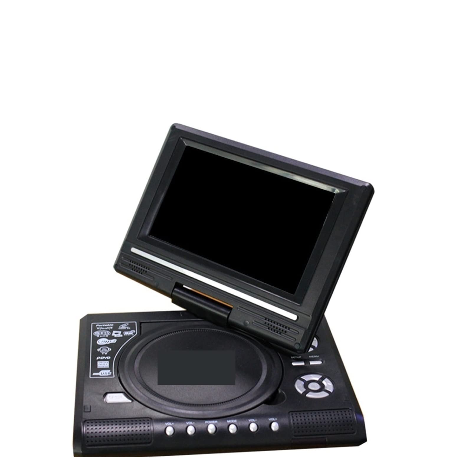 Lettore DVD portatile, Portatile HD 7.8 pollici TV Home Car DVD Player VCD CD Ruota lo schermo LCD