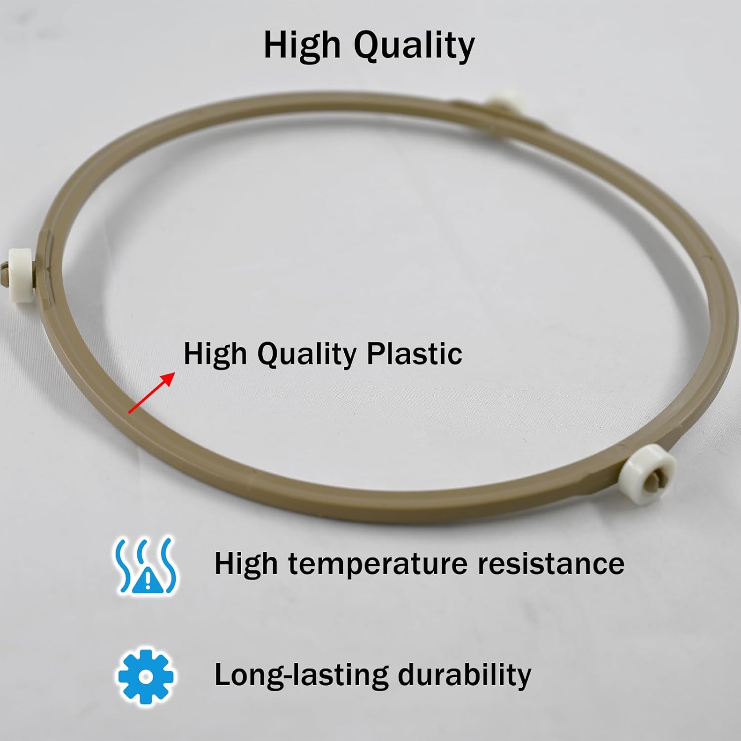 7.5 Inch Microwave Turntable Ring, Rotating Ring Roller, Middle Glass Plate Tray Support Holder, Replacement Inner Ring - for Microwave Oven Glass Turntable Plate