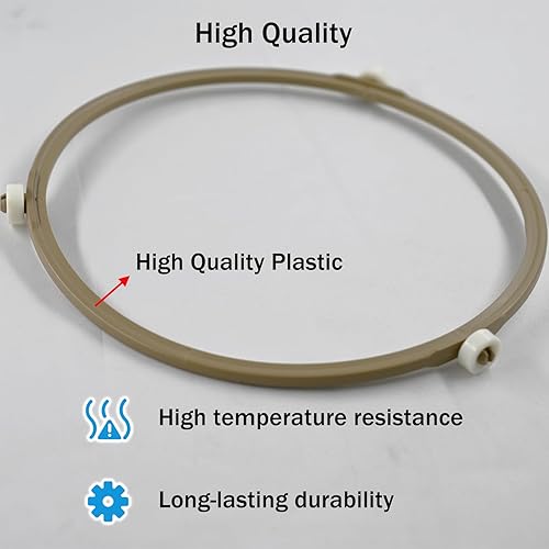 Miniatura 9 de Anillo giratorio de microondas de 8.7 pulgadas, rodillo de anillo giratorio, soporte de bandeja de placa de vidrio medio, anillo interior de