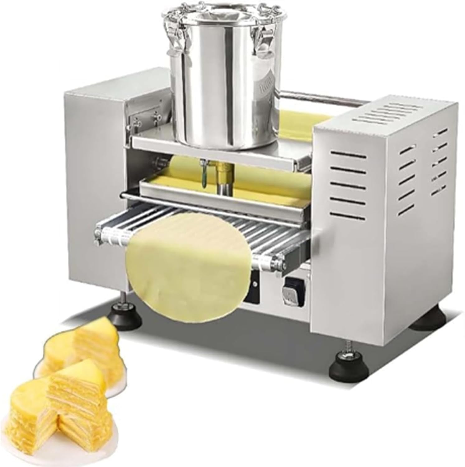Commercial Crepe Machine, Multi-layer Crepe Maker, Spring Roll Crepe Machine, Suitable for Bakeries and Food Production.