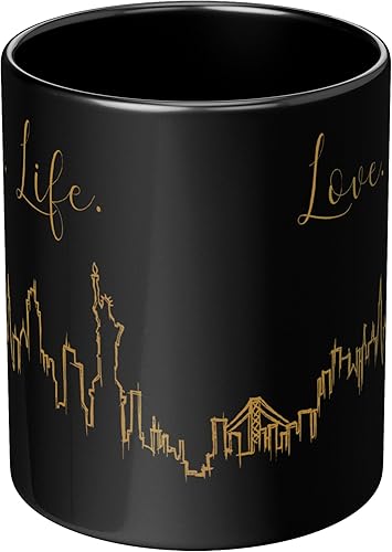Vista 291 de TJ Originals - Taza de café Boston Massachusetts, regalo de taza de café de recuerdo de viaje turístico, taza de cerámica Skyline de 11 oz, taza