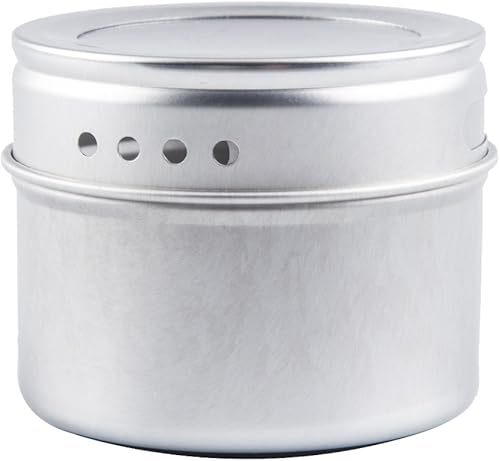 Miniatura 4 de Bekith Paquete de 20 latas magnéticas para especias de almacenamiento, tapa superior transparente con tamiz o vertido, magnético en refrigerador y