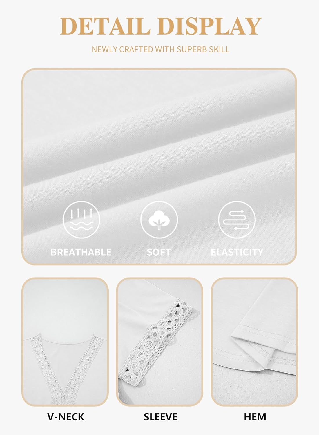 Eytino Womens Plus Size Dresses Short Sleeve Lace V Neck Hollow Out A Line Mini Dress 2026 Summer Outfit(1X-5X) - Image 5