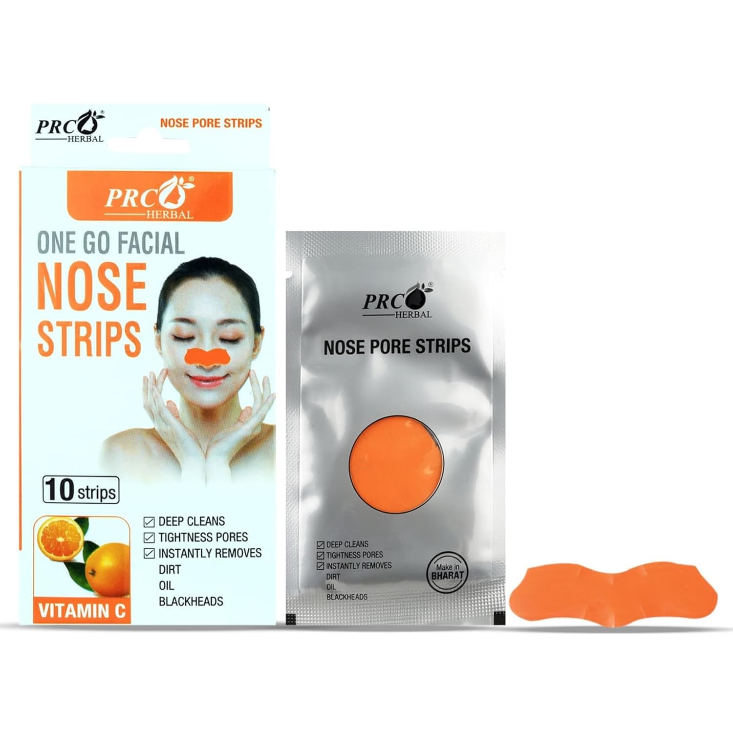 Vitamin-C Nose Strips – Blackhead Remover For Men & Women (Pack of 1, 10 Strips)| Deep Cleansing | Pore Tightening | Instant Dirt & Oil Removal | Brightening Formula-image-33