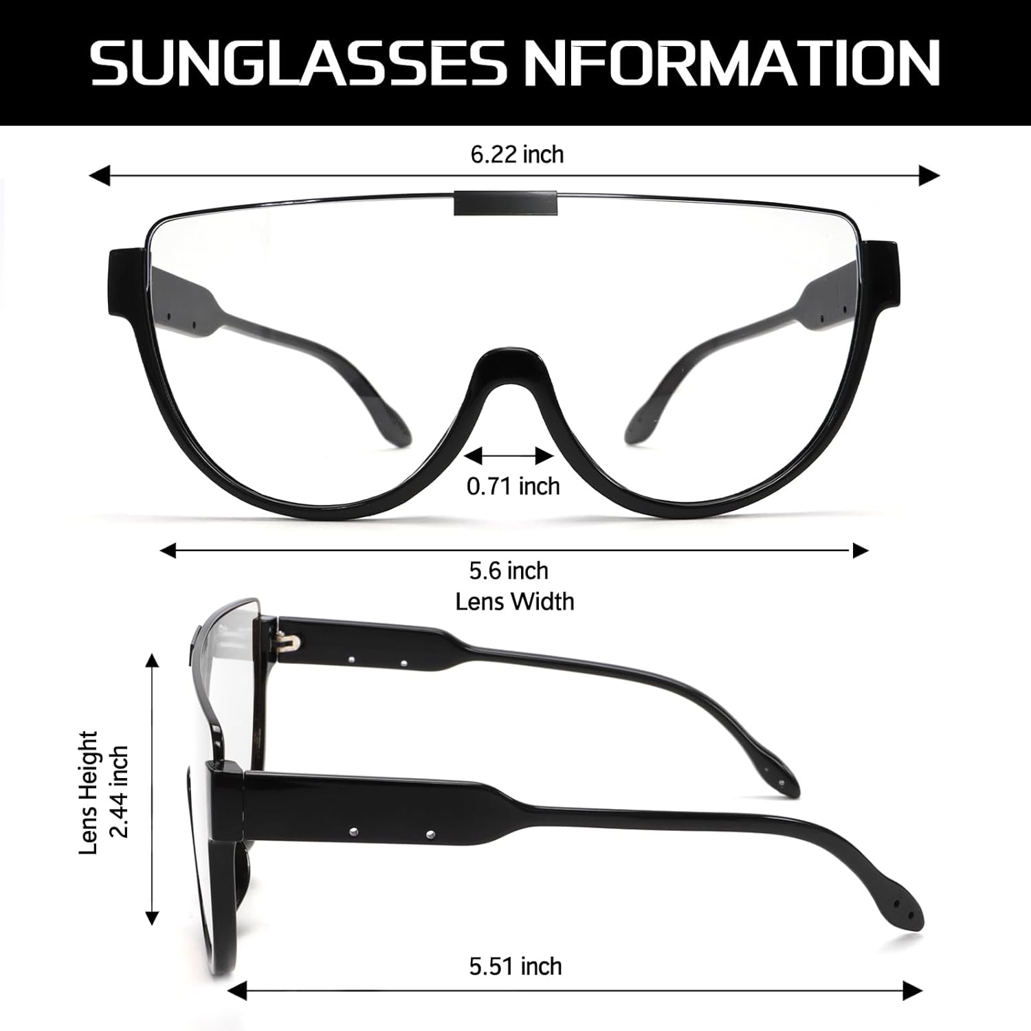 Oversized Aviator Sunglasses for Women Men, 2025 70s Aviators Retro Sun Glasses - Image 3