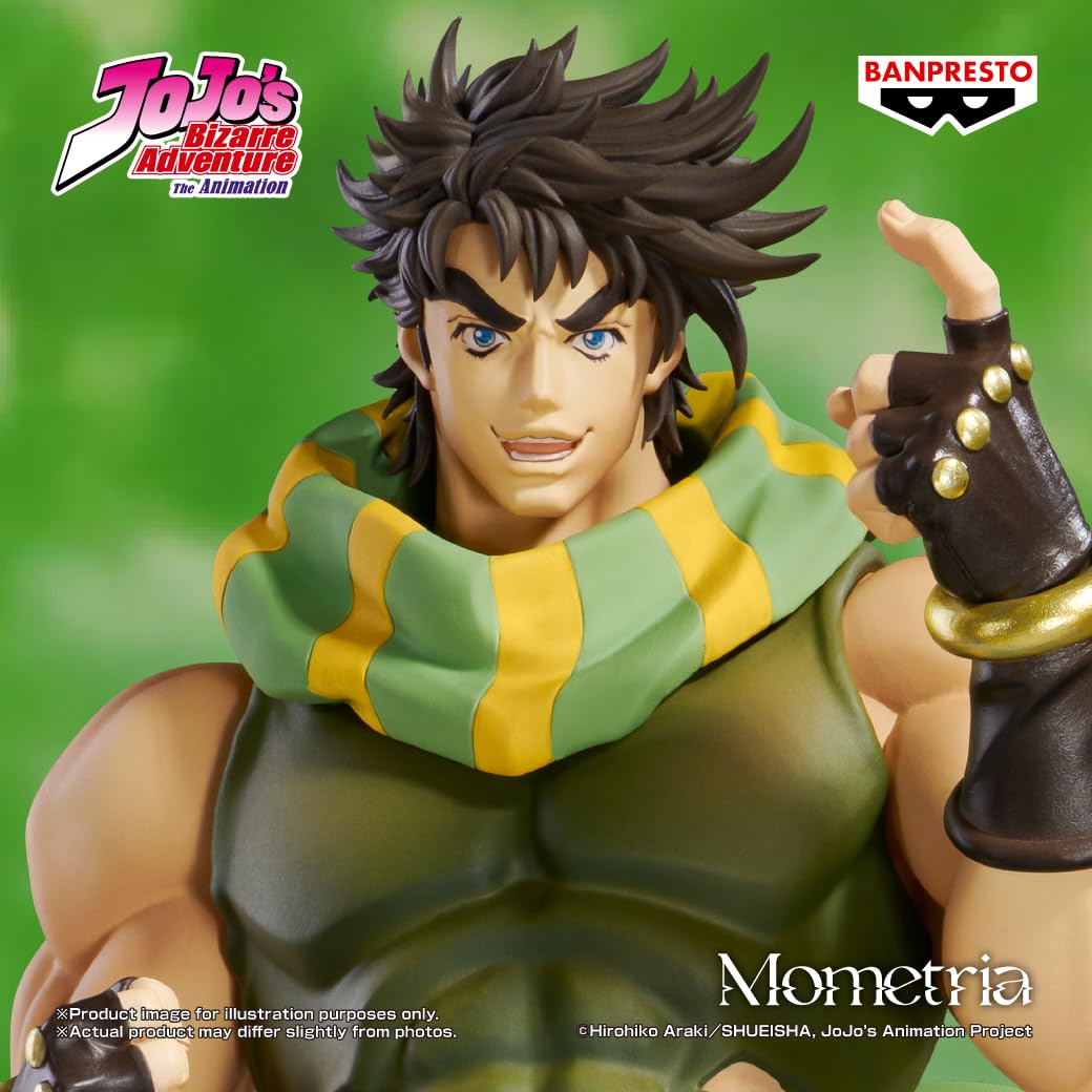 Banpresto BP29336P Figura de Accion Joseph Joestar Jojo’S Bizarre Adventure: Battle Tendency Mometria 22 cm, Multicolor, Figura Coleccionable, Óptimo para los Fanáticos del Anime
