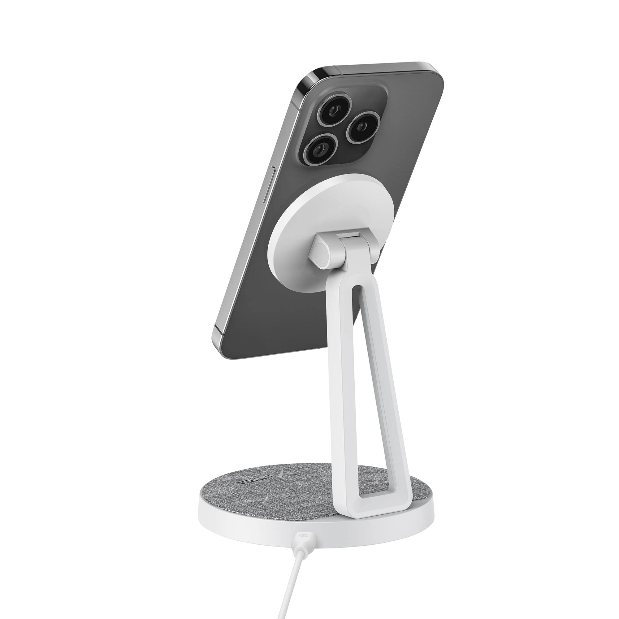 XLayer MagFix Pro 2-in-1 Ladestation Apple Wireless Charger I Standby I Magsafe Kompatibel I Magnetisch I Ladegerät I kabelloses schnelles Laden von iPhone 16 15/14/13/12/11 Pro Max Plus, AirPods