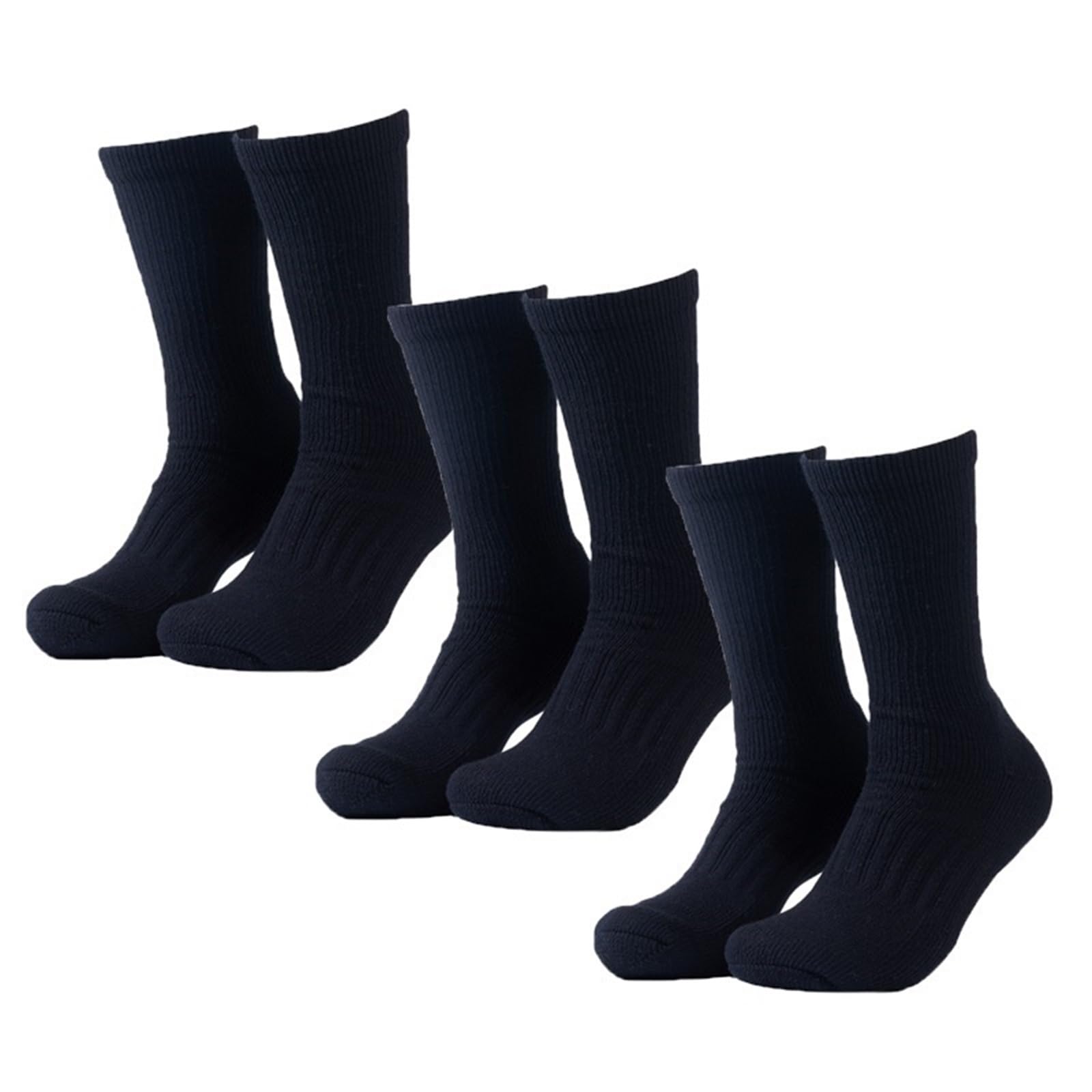 Winter Herren Wollsocken Wanderstiefelsocken 80% Wolle Dickere Thermosocken Outdoor-Sport Radfahren Ski Crew Socken