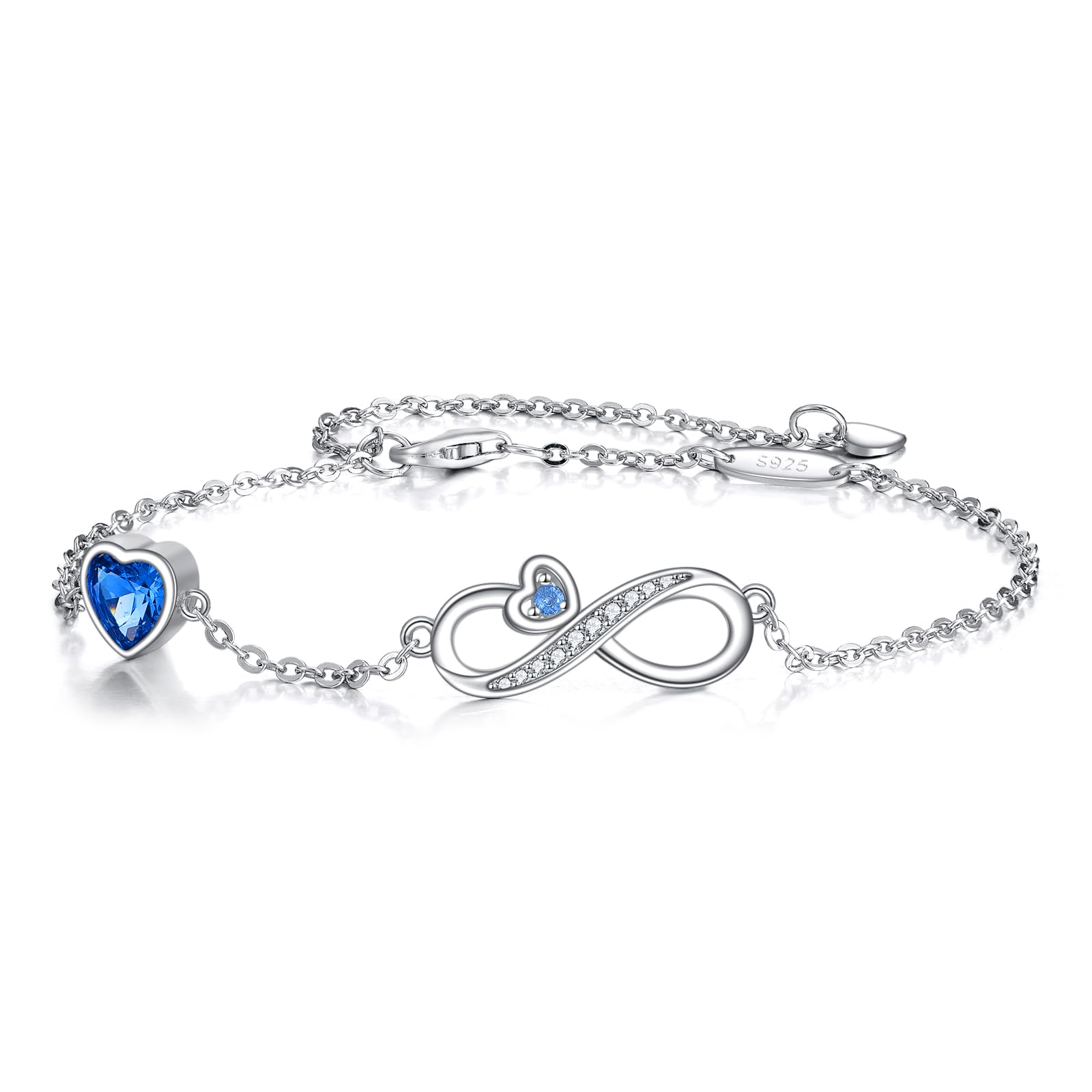 VONALA Bracciale In Argento Sterling 925 Sorelle Cuore, Simbolo