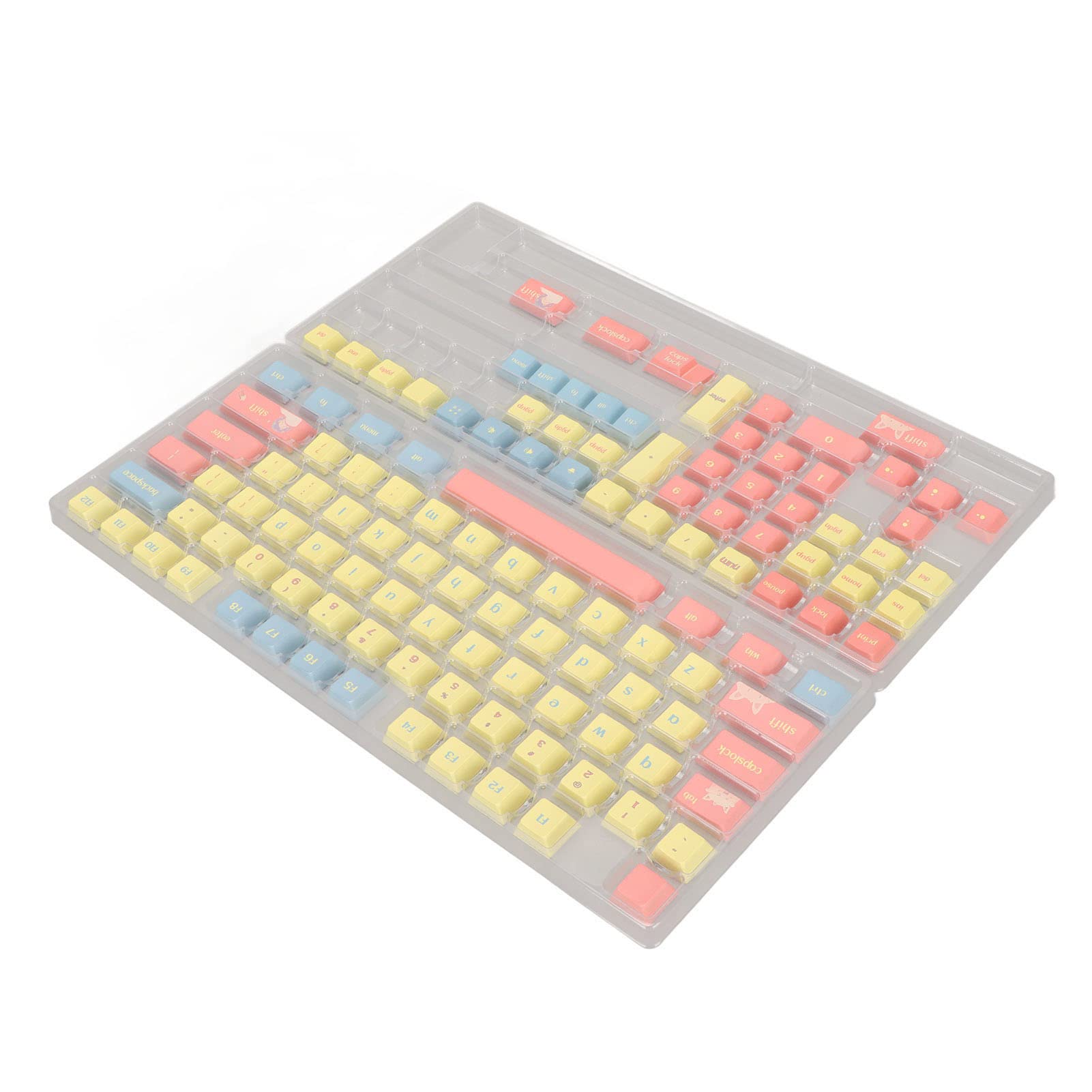 Aramox PBT Tastiera Copritasti 124 Tasti, Sublimazione a Coloranti