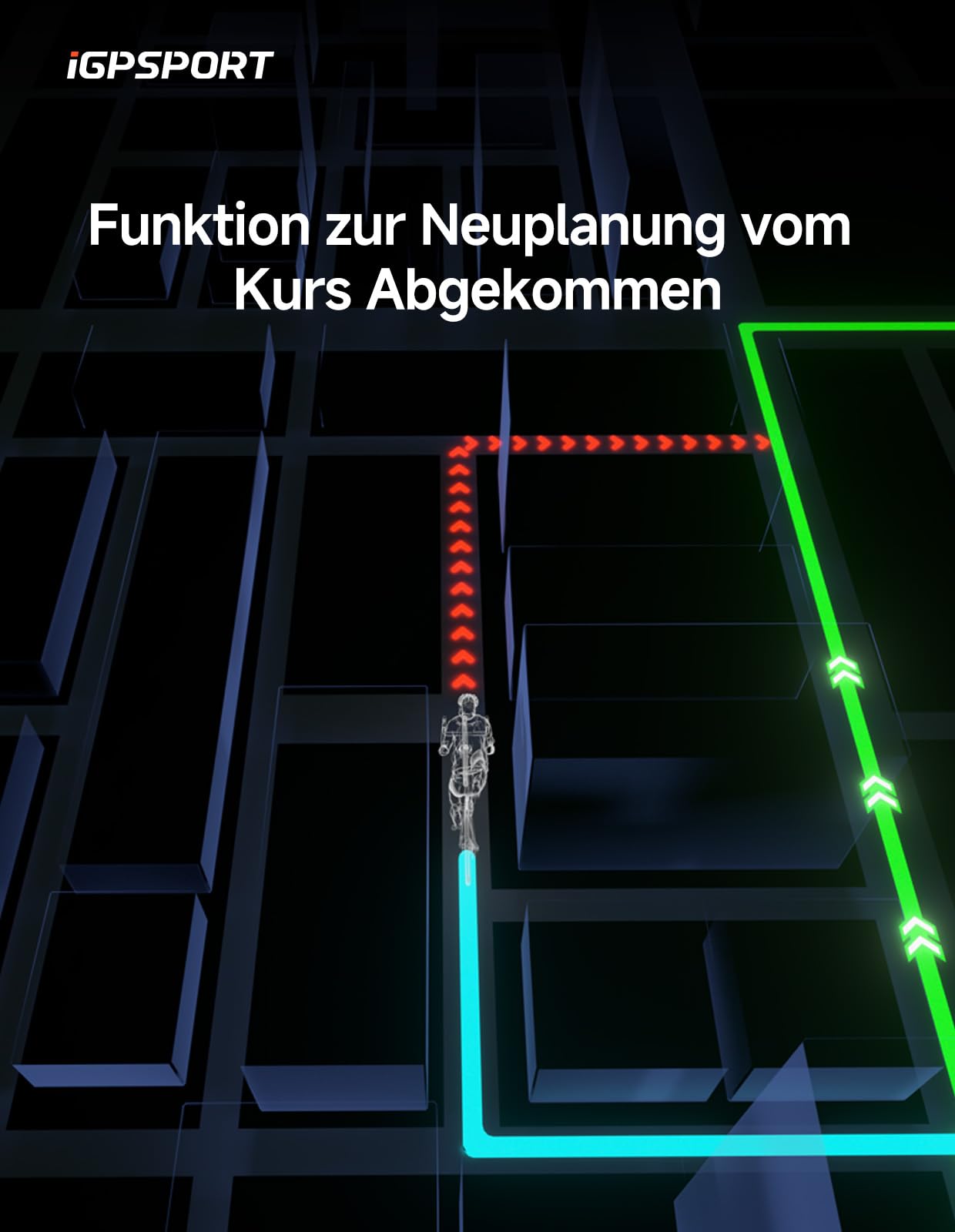 iGPSPORT BiNavi Fahrradcomputer Kabellos, 3,5'' Touch Screen Musiksteuerung Gruppenfahrten Bluetooth ANT+ GPS Fahrrad Navi
