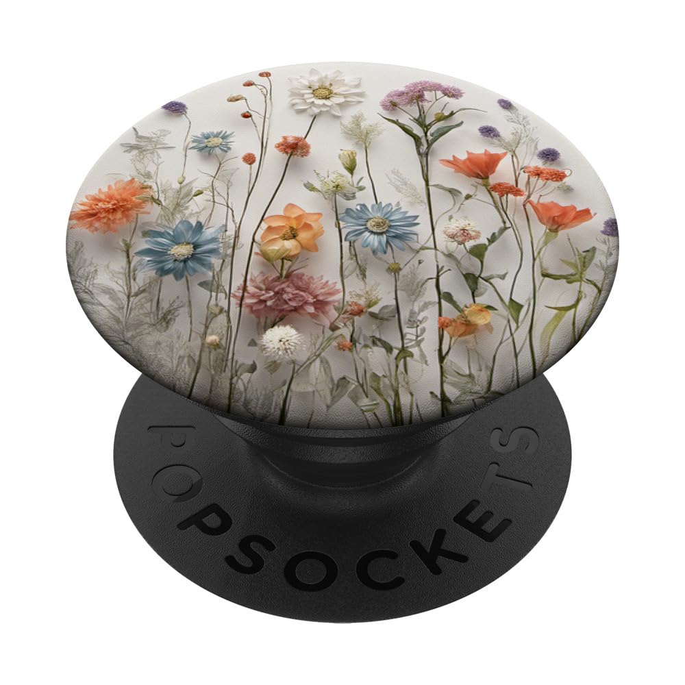 Mixed Flower Bouquet Floral Pattern PopSockets Adhesive PopGrip