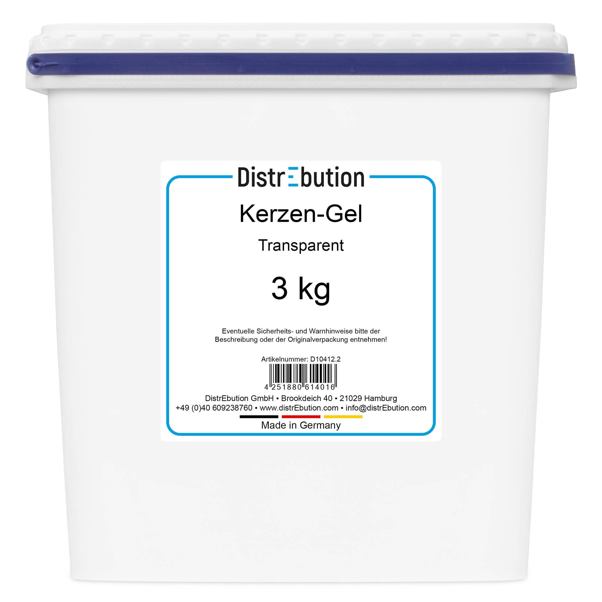 Kerzen-Gel transparent 3kg Kerzengel Gelwachs zum Kerzen gießen