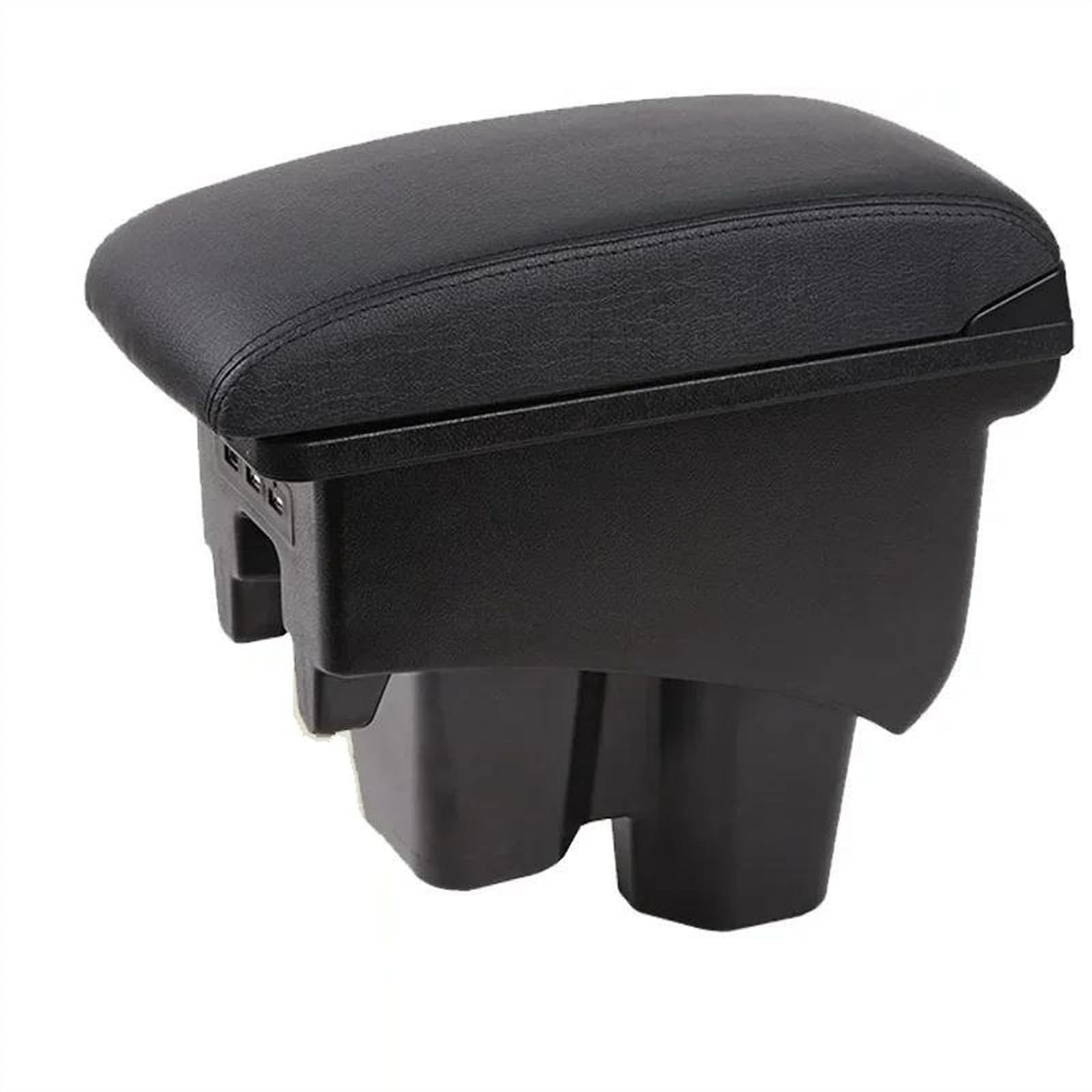 NMJLQW Storage Rack Car Center Console Storage Box Multifunctional Armrest Storage Box Interior Accessories For City(A2 Black Black line)