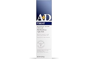 A+D Zinc Oxide Diaper Rash Cream: Soothes and Heals Chafed Baby Bottoms