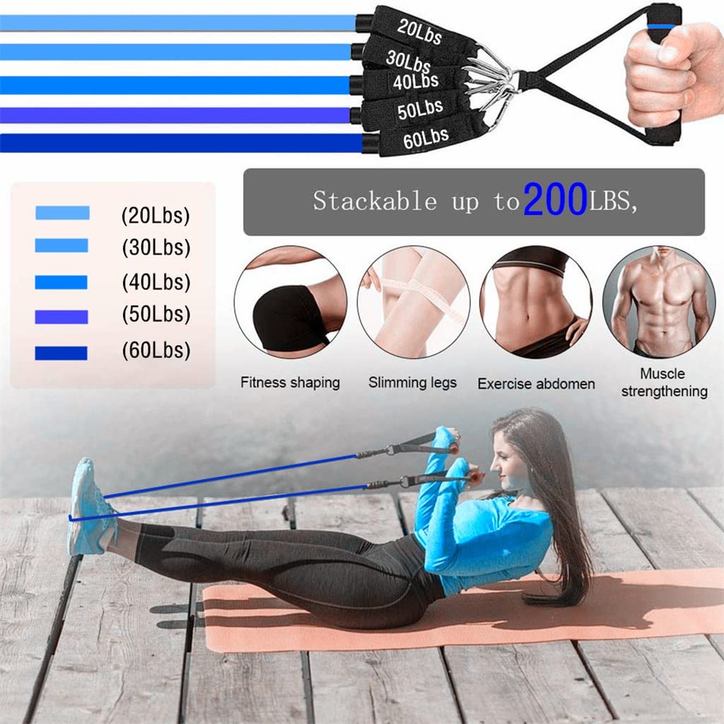 Zestaw opasek oporowych do fitnessu przedłużacz joga pilates ćwiczenia sprzęt fitness do domu lateksowa elastyczna opaska fitness