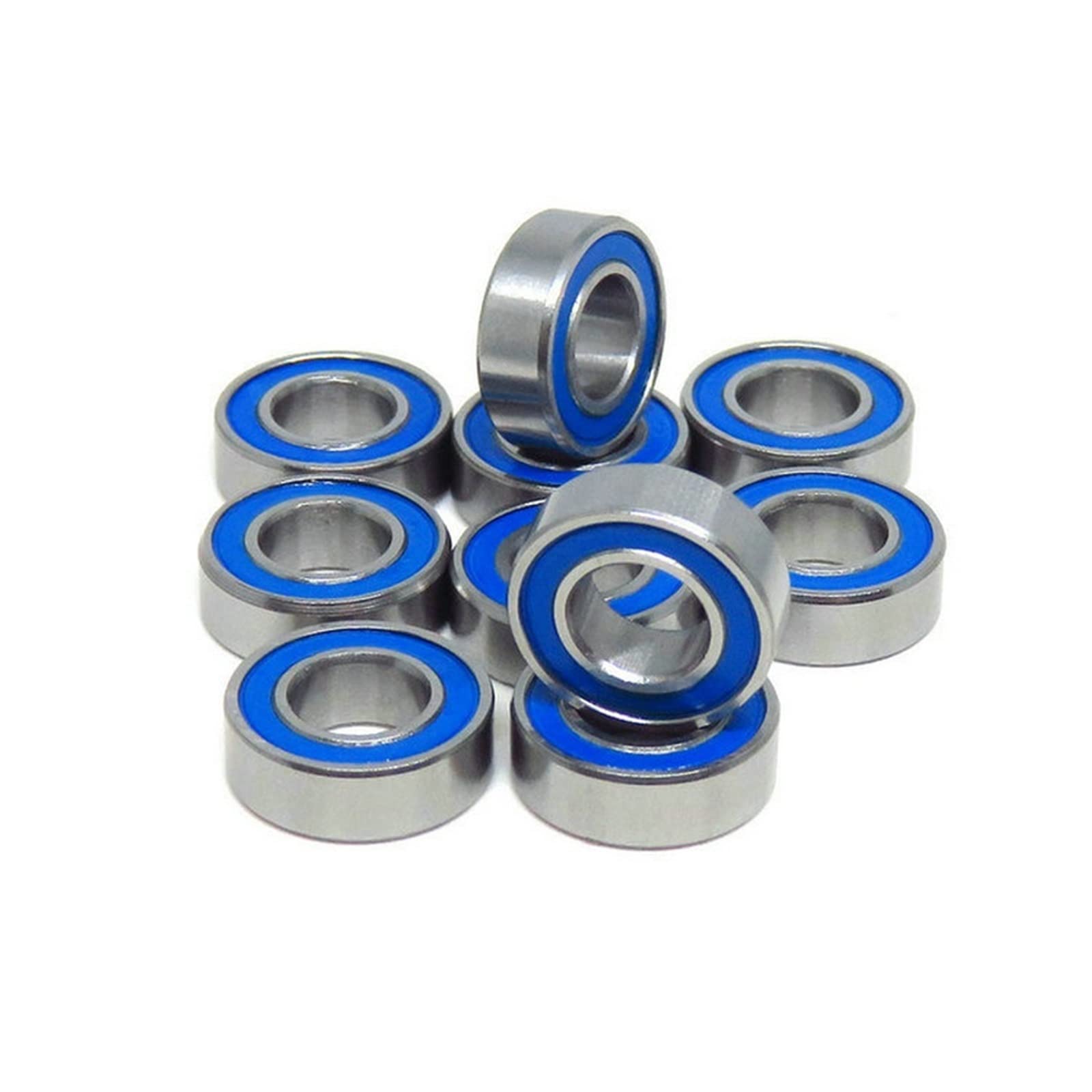 10 piezas ABEC-3 MR126-2RS rodamiento sellado de goma azul MR126RS L1260D rodamiento rígido de bolas(MR148-2RS 8x14x4mm)