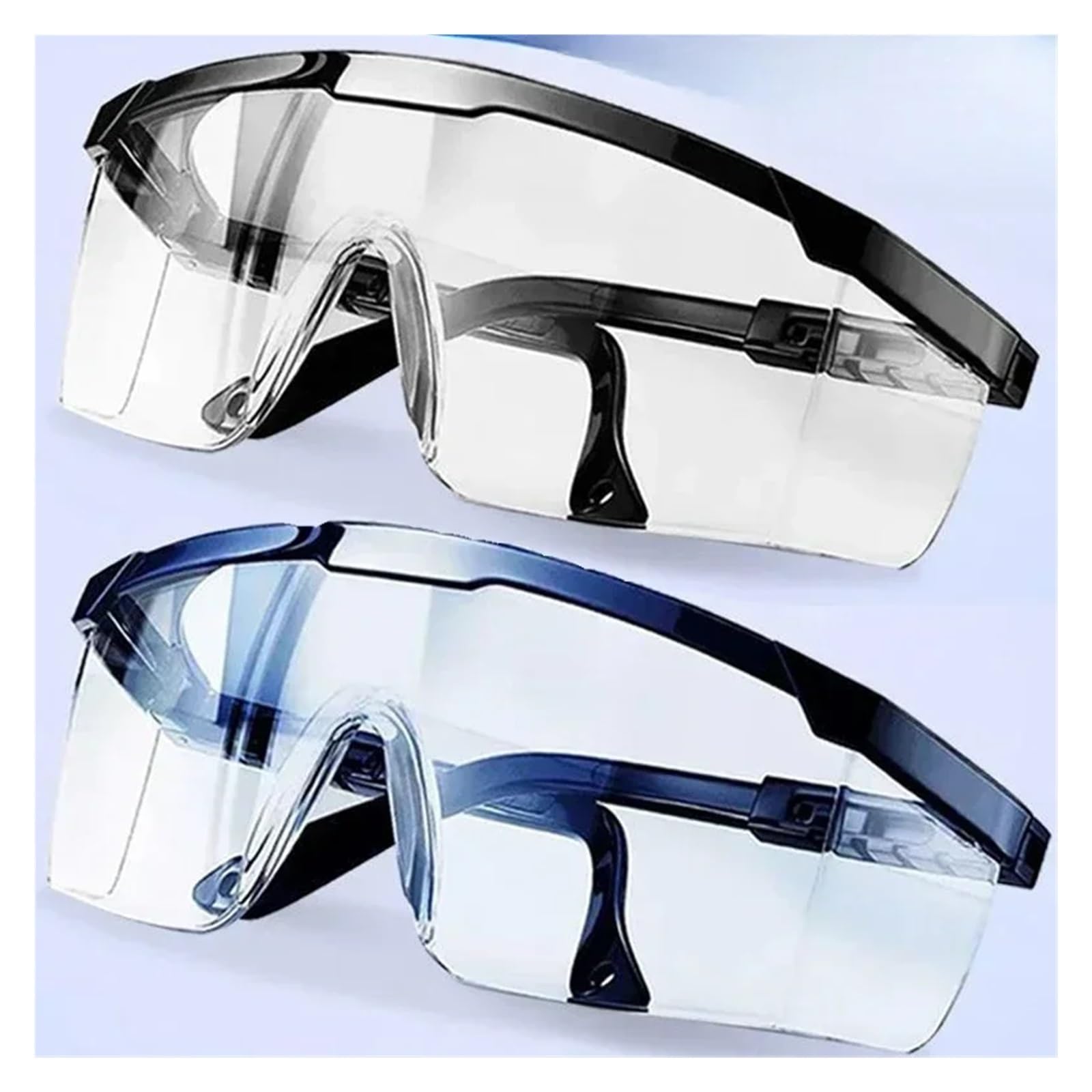 Okulary ochronne, Okulary ochronne 1/40 szt. przeciwbryzgowe, wiatroszczelne, pyłoszczelne, rowerowe(Blue 40pcs)