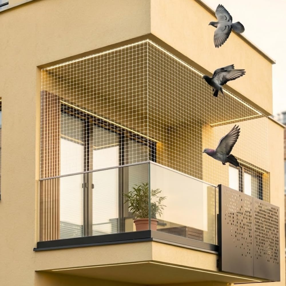 Zamia Anti Bird Net | 8x10 ft | White Mesh Pigeon Net for Balcony & Terrace-image-42
