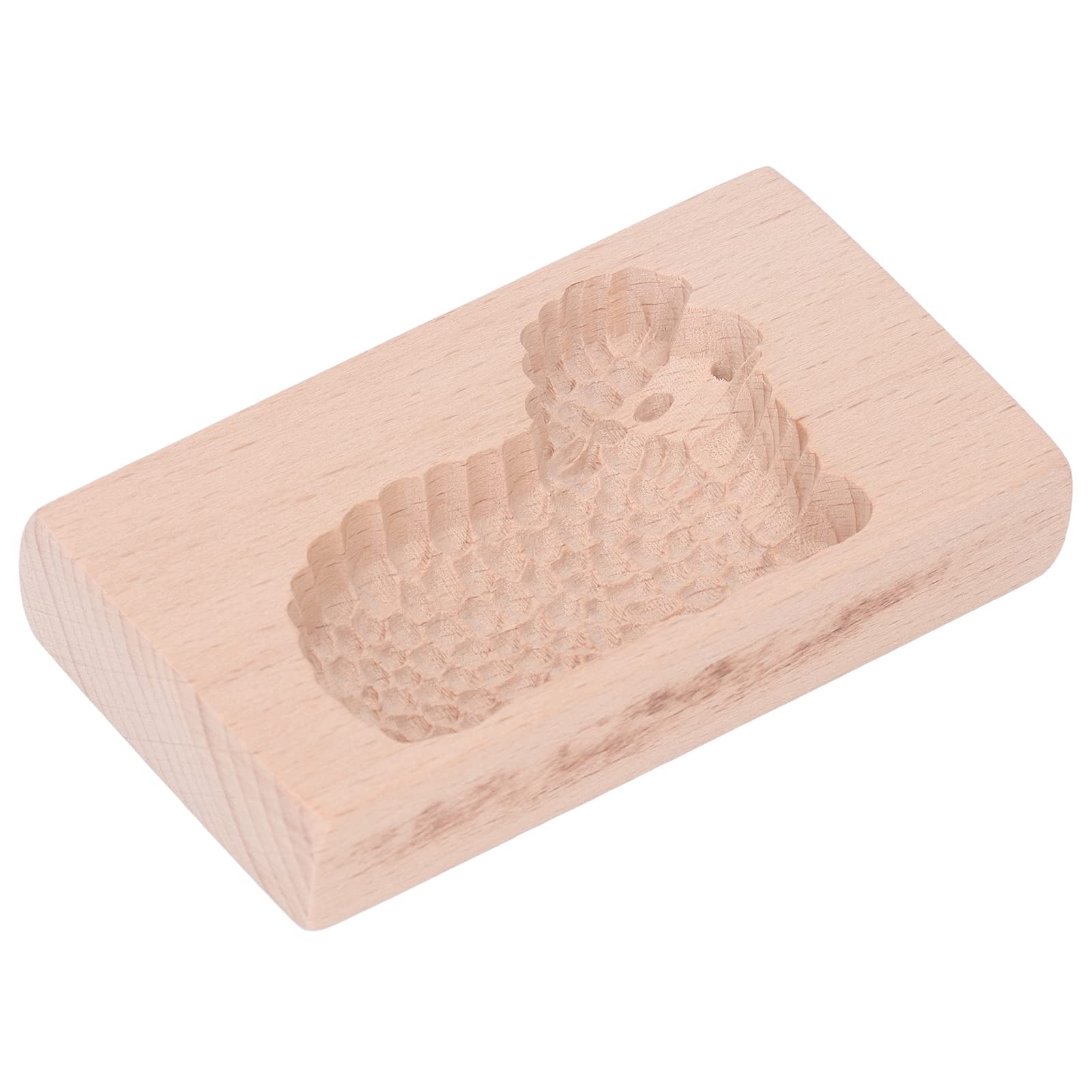 Holigie Animal Cookie Mold Wooden Biscuit Press Stamp Lovely Vivid Pattern Easy Demoulding Smoothly Surface for Baking Beech Wood Made (Little Lamb)
