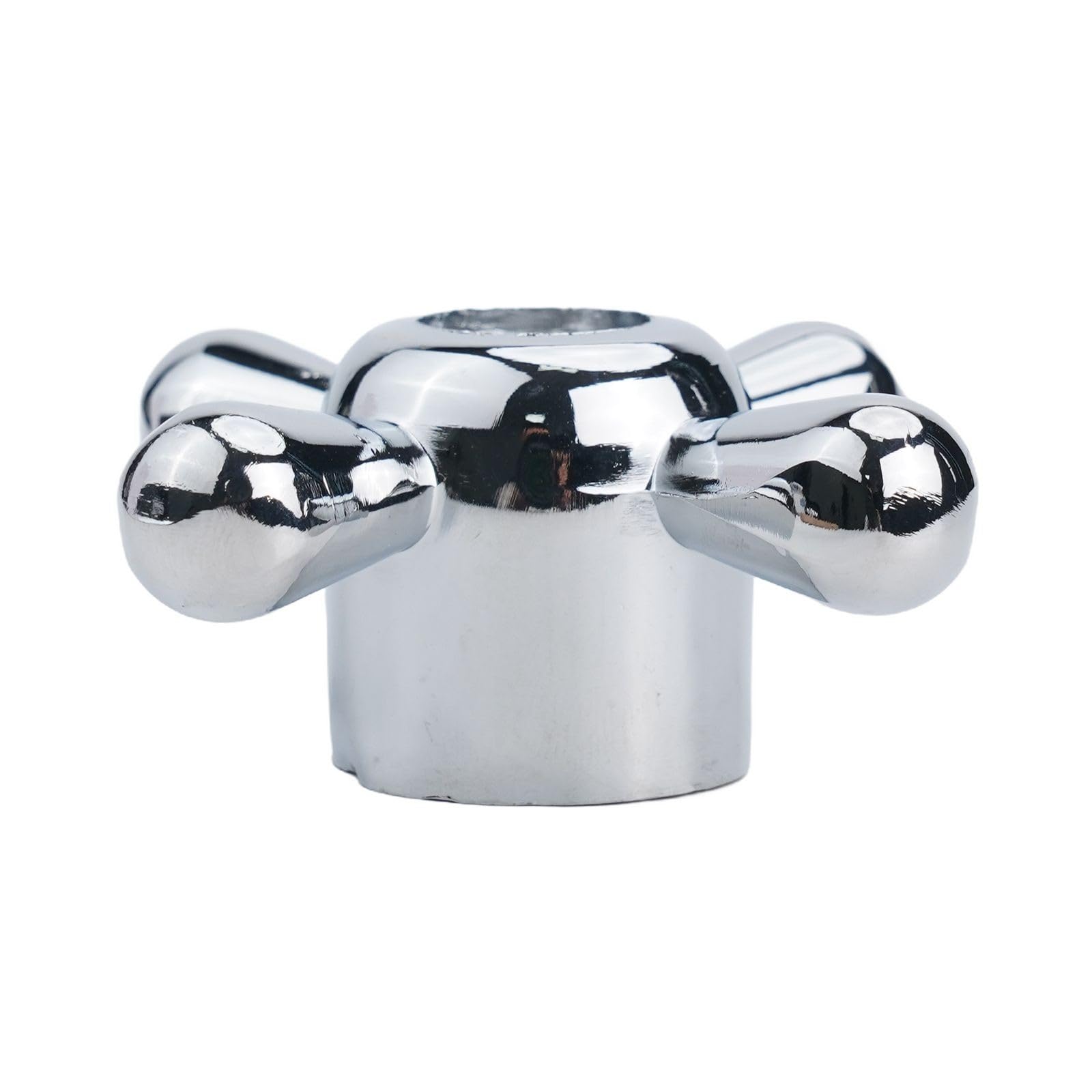 Maniglia per rubinetto, manopola per rubinetto, maniglia della valvola dell'acqua, 8 mm, in lega 20, ricambio per miscelatore da cucina e bagno, confezione da 2 pezzi, argento