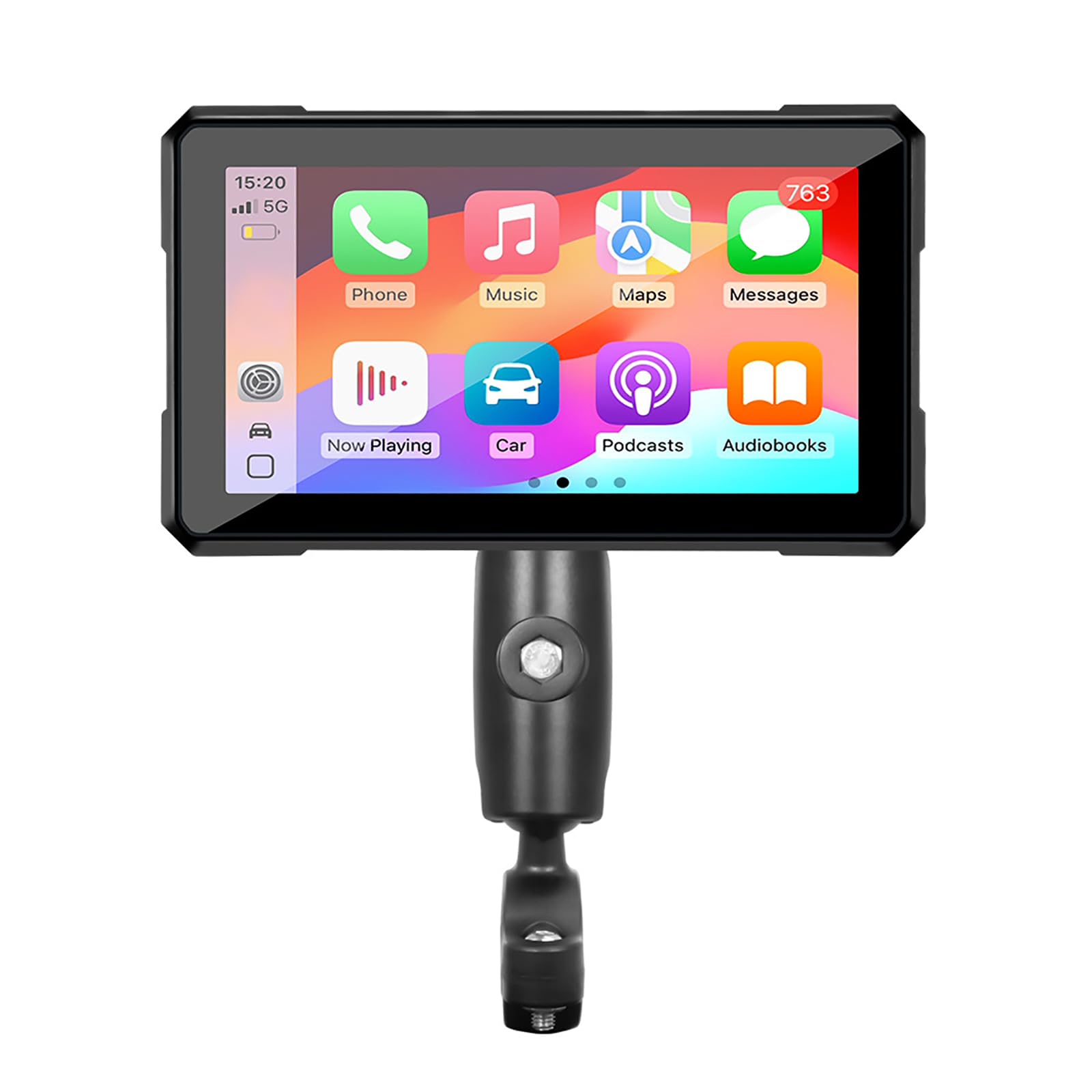 Écran Moto sans Fil CarPlay 5 Pouces pour Yamaha NIKEN 2018-2020 NIKEN GT, Portable Étanche D'affichage Écran avec Enregistreur de Conduite, Support Universel Guidon