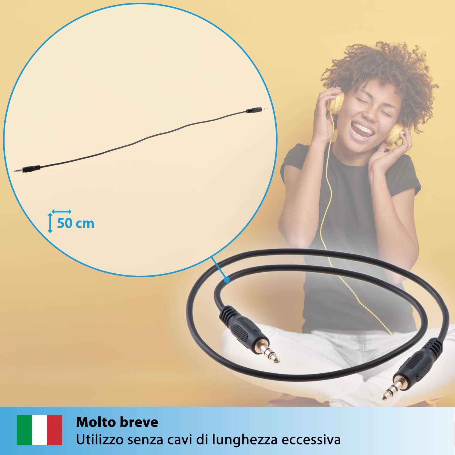 Cavo Hifi Placcato Argento Da 3,5 Mm In Rame - Foto 7