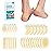 Promifun Blister Pads - 28 ct Water Resistant Hydrocolloid Bandages for Foot, Toe, Heel - Gel Blister Cushions for Prevention & Recovery, Variety Pack