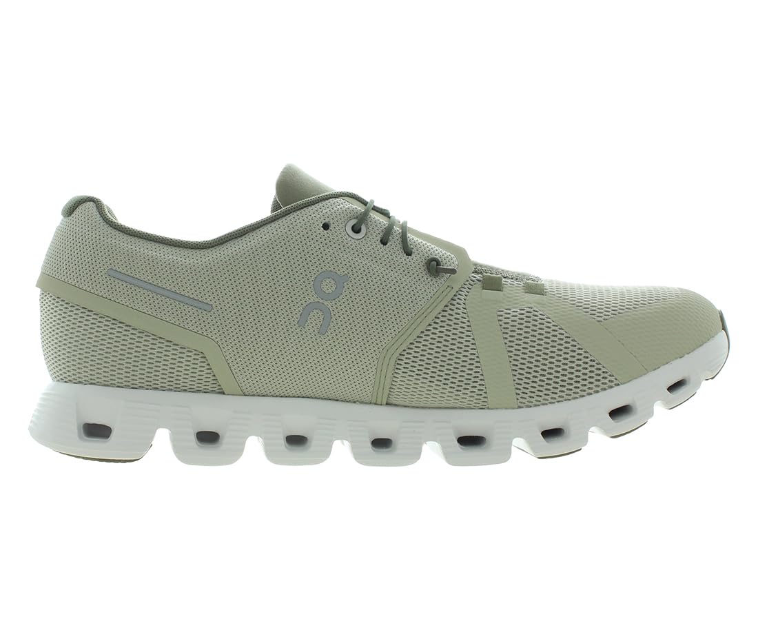 On Men's Cloud 5 Sneaker, Chalk/Grove, 12
