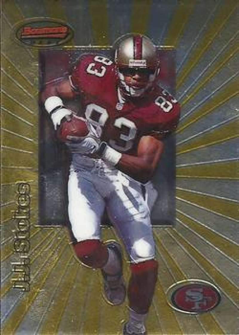 1998 Bowman's Best Football #47 J.J. Stokes Official NFL Trading Card From The Topps Company