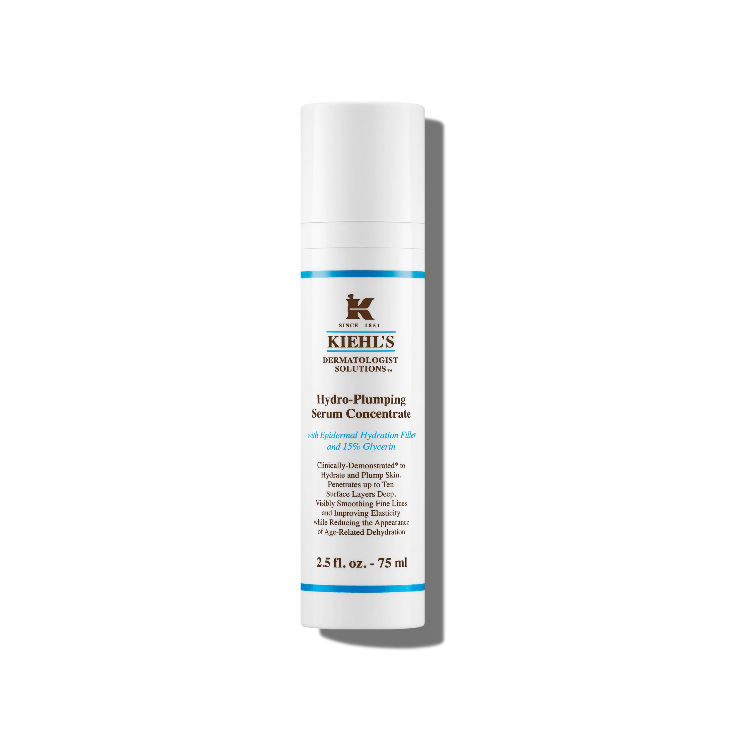 KIEHL'S Hydro-Plumping Re-Texturizing Serum Concentrate, feuchtigkeitsspendendes Anti-Aging-Gesichtsserum mit Aufpolsterungseffekt, Pflege-Konzentrat für einen strahlenden Teint