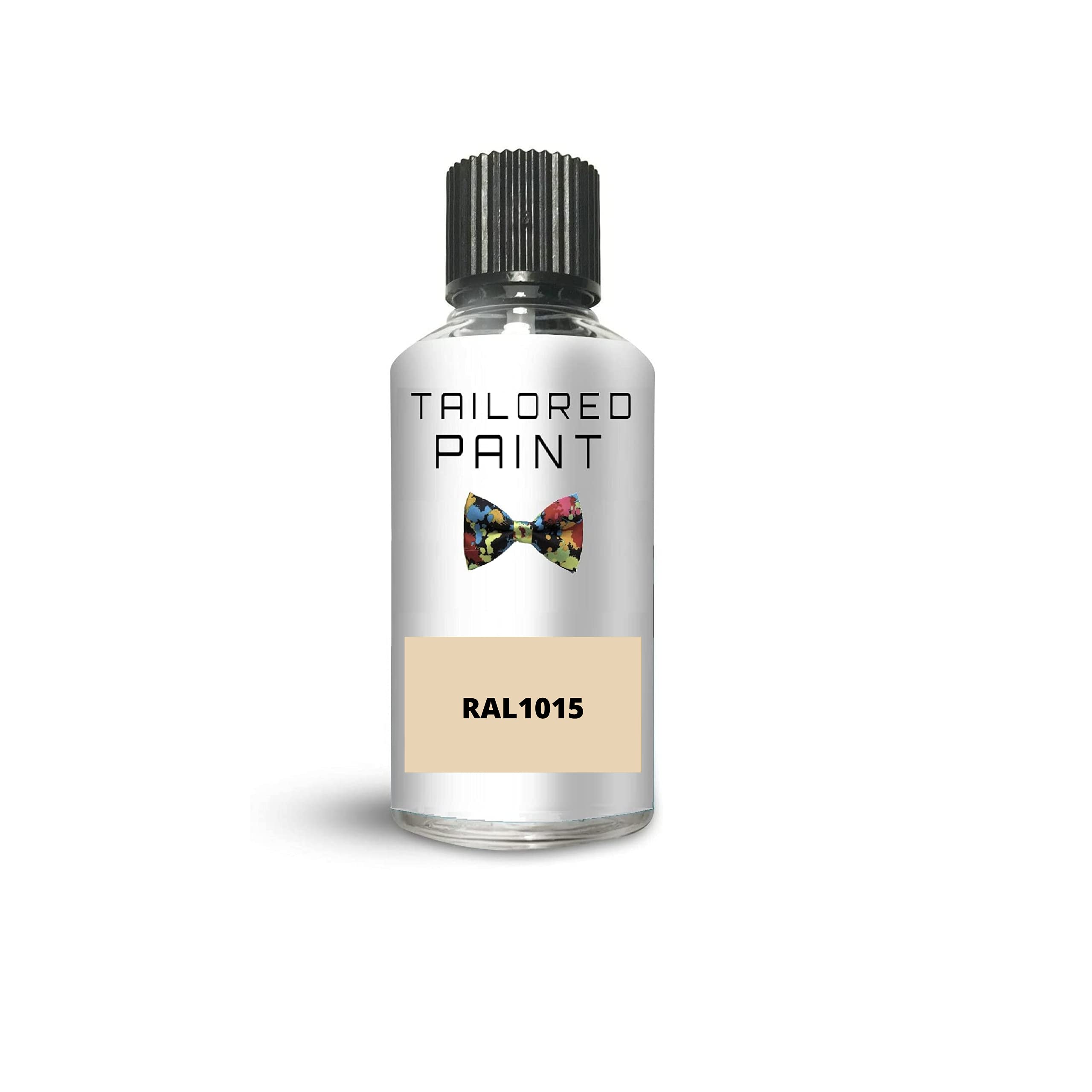 RAL1015 Light Ivory Matt Touch Up Paint with Brush Matt Paint for Wood, Metal, Plastic, PVC, UPVC, Fascia Soffit Furniture Boards - Indoor & Outdoor