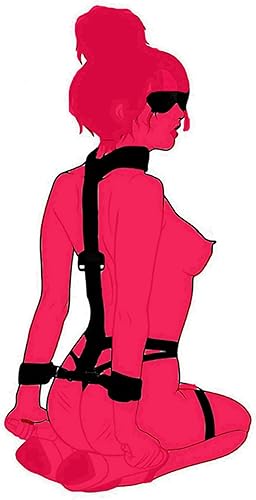 Sujetadores de cama, lazos sexuales para tobillos y muñecas, juego sexual para cama, cuello a muñeca, detrás de la espalda, gargantillas de cuello