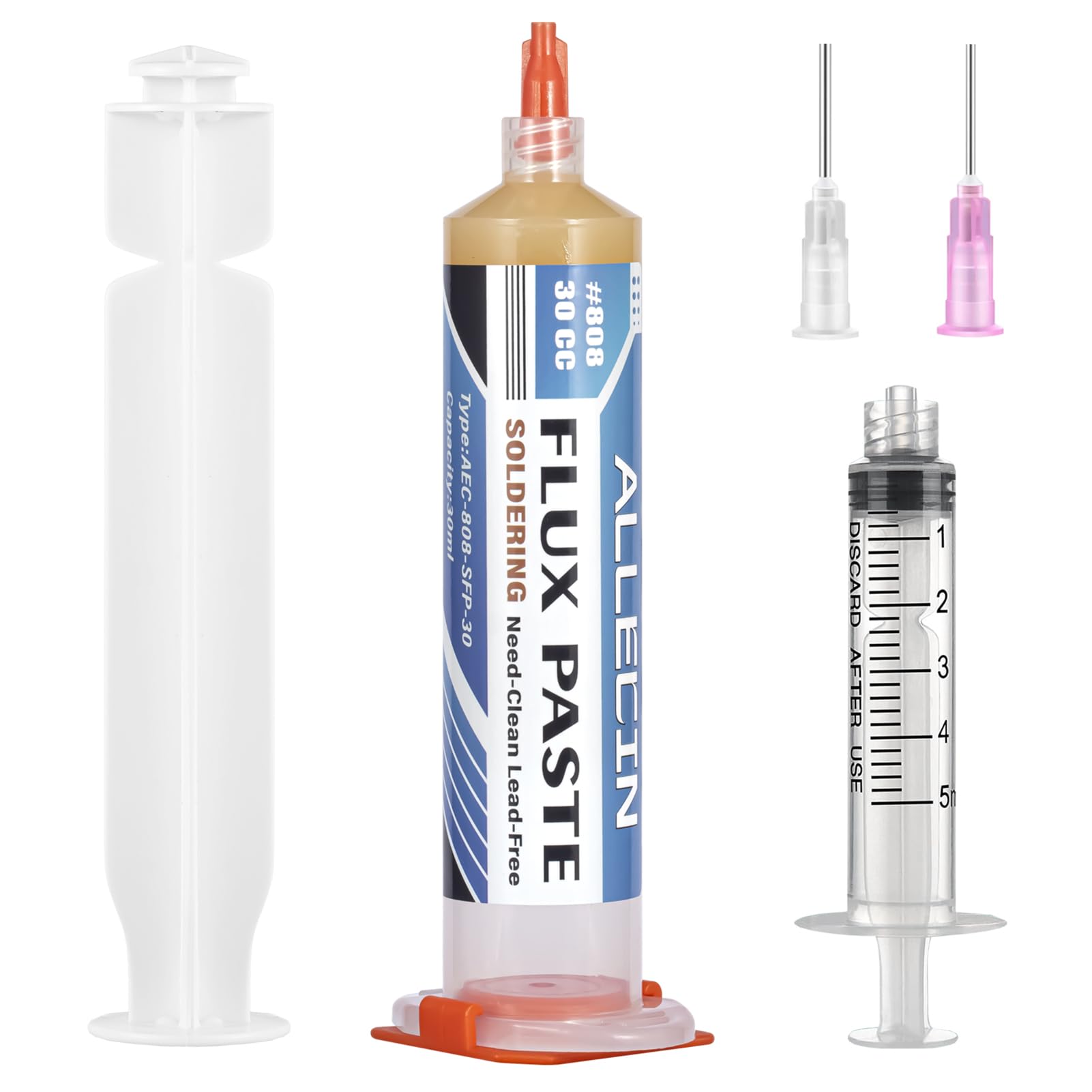 Flussante Per Saldatura No-Clean Senza Piombo - Siringa 30mL Per PCB, BGA, SMD - Foto 4