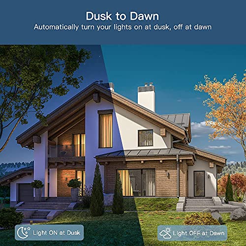 TREATLIFE Double prise en main intelligente extérieure, 2 Chaussettes de contrôle réglables individuelles, 600W, Compatible avec Alexa & Chez Google, IP64 pour les lampes à cordes, lampe de plancher, lampe